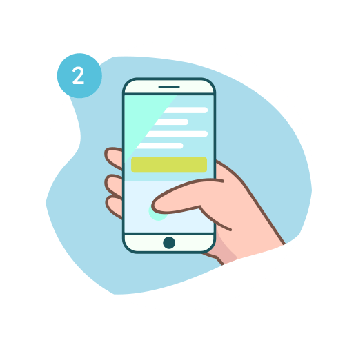 Hand holding smartphone with Picterus Jaundice Pro app